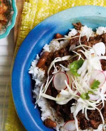 Braised beef chilli con carne