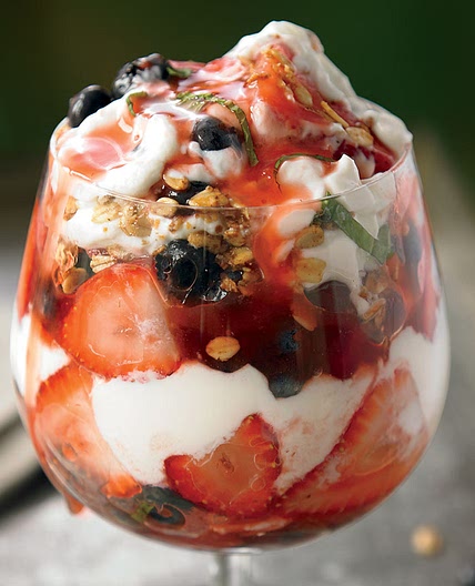 Fruit and Granola Yogurt Parfait