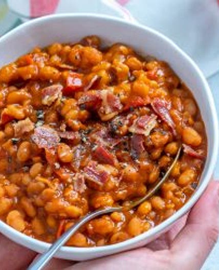 Healthier Crockpot 'Baked' Beans
