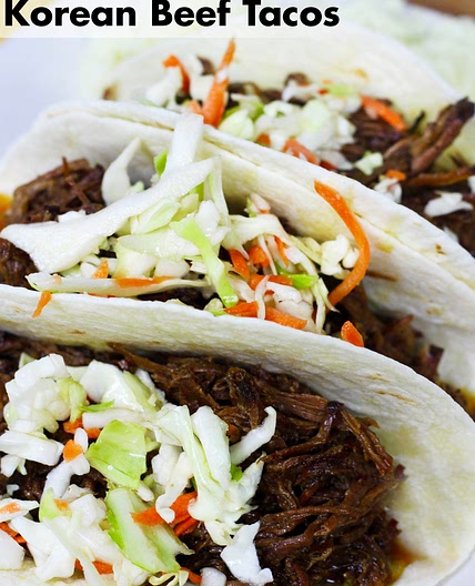 Slow Cooker Korean Beef Tacos