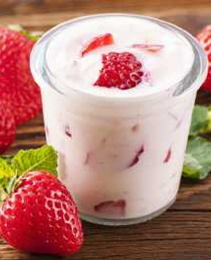 Erdbeeren mit Joghurt