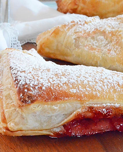 Chaussons aux Fraises, Vanille et Fromage à la crème