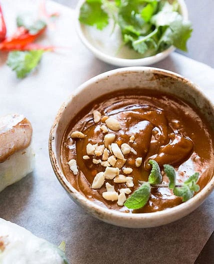 Peanut Hoisin Sauce for Rice Paper Rolls
