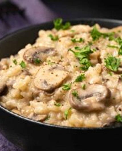 Creamy Vegan Mushroom Risotto