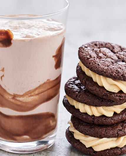 Peanut Butter Brownie Cookie Sandwiches