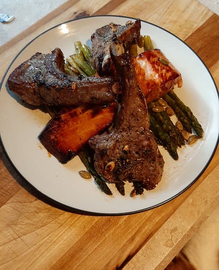 Lemon Lamb and Salmon