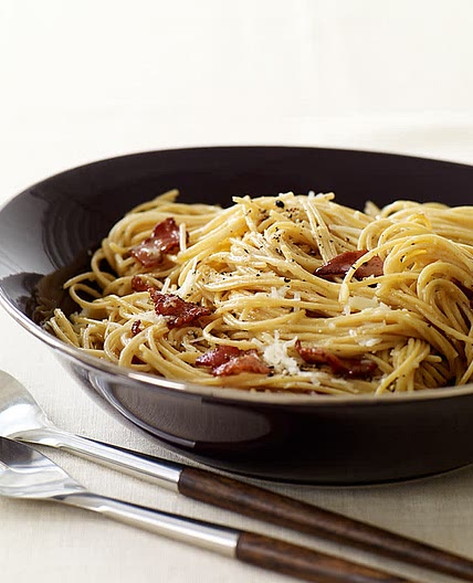 Whole Wheat Spaghetti Carbonara