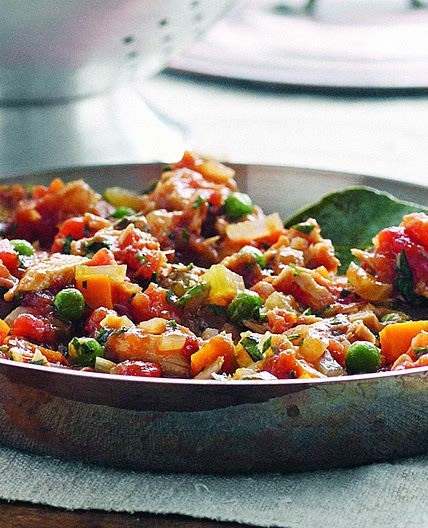 Pappardelle with tuna ragu