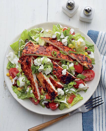 Barbecue ranch chicken salad