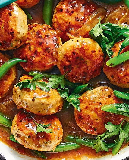 Apricot chicken rissoles recipe