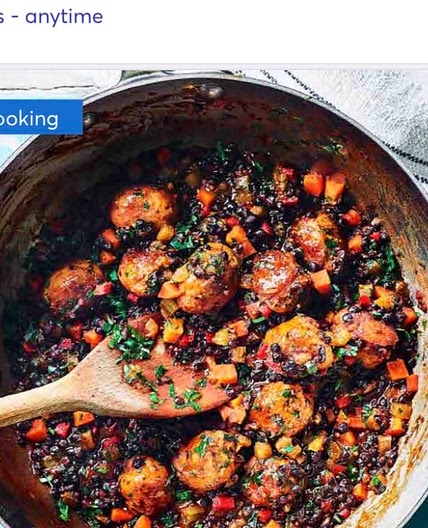 2-reduced- Speedy sausage, lentil and pepper stew