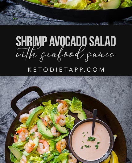 Easy Shrimp & Avocado Salad with Seafood Sauce