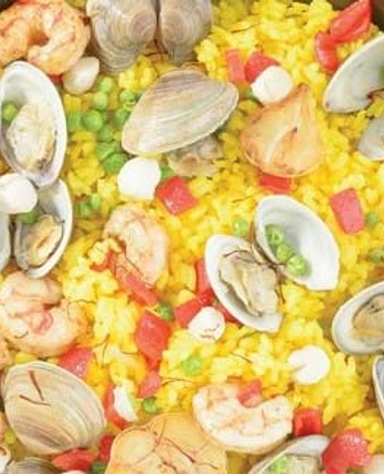 Paella rapide aux fruits de mer
