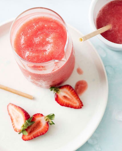 Strawberry and watermelon summer slushie