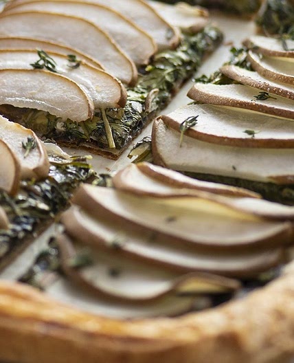 Savory Pear and Gruyere Tart