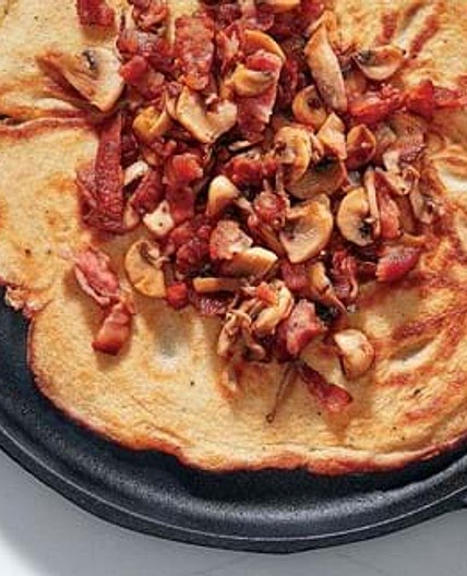 Crêpes vonassiennes au bacon et aux champignons