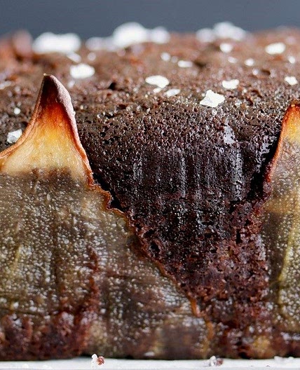 Salted Chocolate Pear Pound Cake