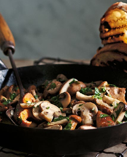 Wild mushroom bruschetta