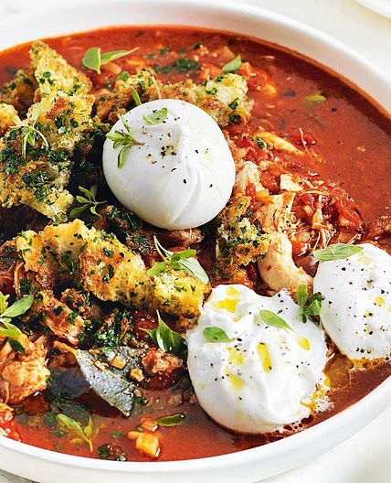 Warm up with this chicken parmigiana soup