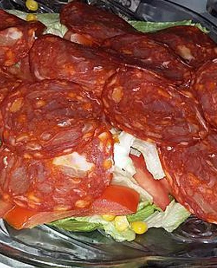 Salade au chorizo