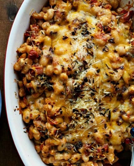 Cheesy Italian Baked Cannelini Beans
