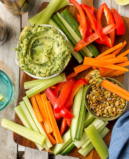 Whole30 Guacamole with Spiced Pepitas