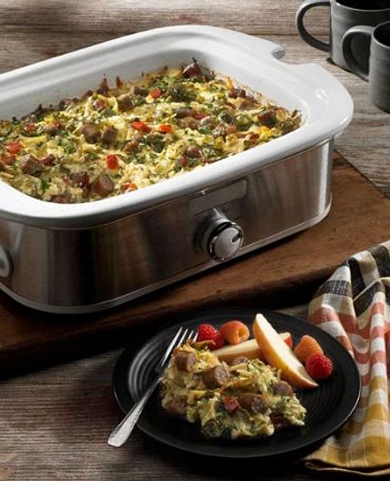 Slow Cooker Overnight Breakfast Casserole