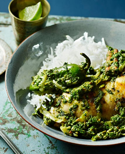 Chicken with spinach