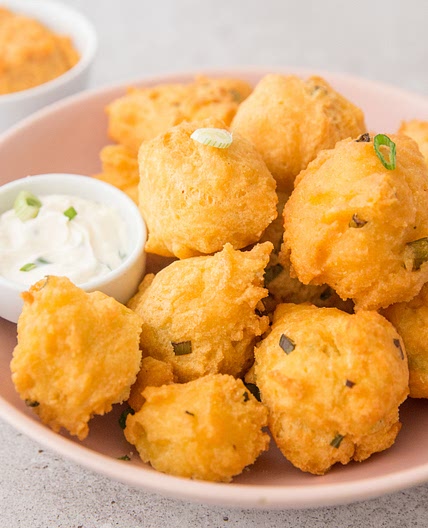 Whip Up a Batch of Deep-Fried Southern Hush Puppies With Green Onion
