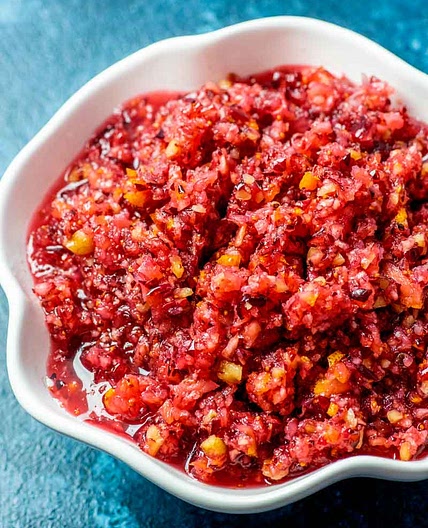 Fresh Cranberry Orange Relish