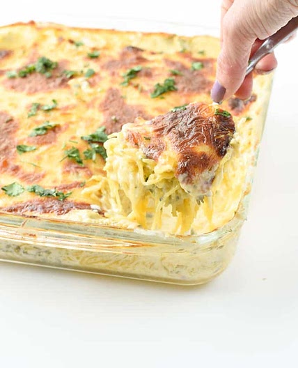 Keto Spaghetti Squash Alfredo-Style