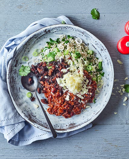 Smoky Pork Chilli With Popped Beans