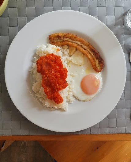 Arroz a la cubana