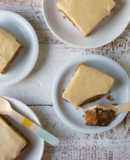 Old-Fashioned Apple Cake with Brown Sugar Frosting