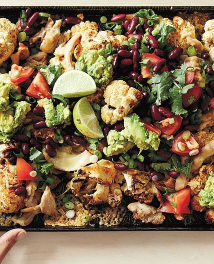 Healthy cauliflower nachos