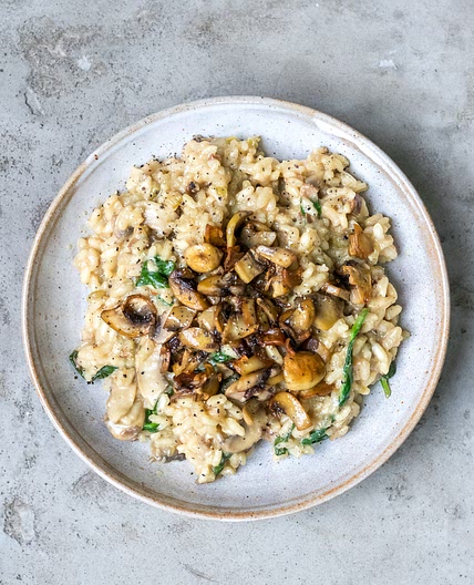 Easy mushroom risotto