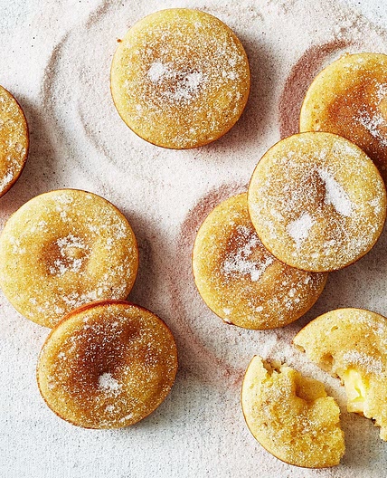 Pie maker apple and custard doughnuts recipe