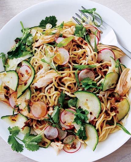 Noodle Salad With Chicken and Chile-Scallion Oil