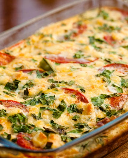 Zucchini Tomato Breakfast Bake