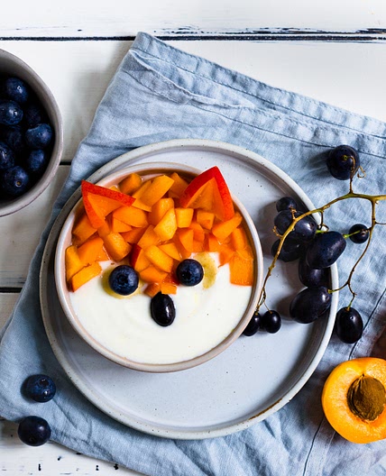 Vanillejoghurt mit Aprikosen