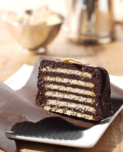 Kalter Hund (Keks-Schichtkuchen mit Schokolade)