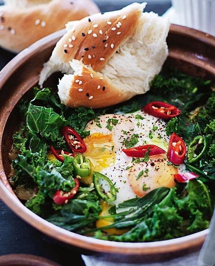 Green shakshouka