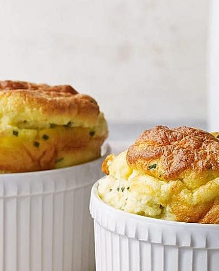 Goats Cheese & Chive Souffles