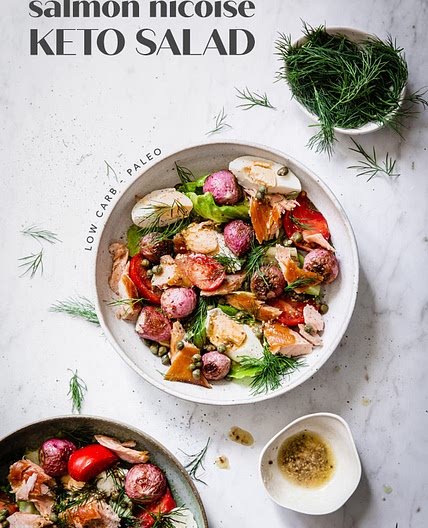 Low-Carb Salmon Nicoise Salad