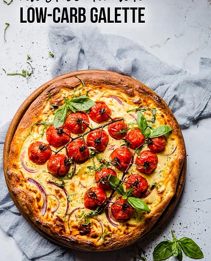 Low-Carb Roasted Tomato Galette