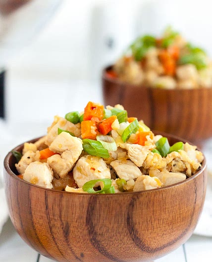 Keto Fried Rice and Chicken