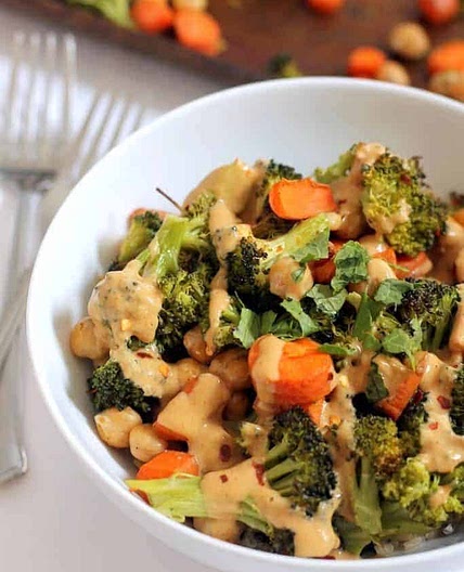 Chickpea Broccoli Buddha Bowl