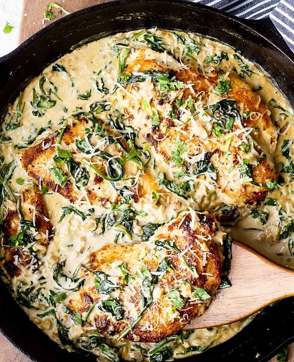 Keto Chicken Florentine