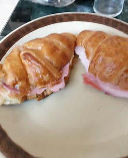 Croissant façon croque monsieur