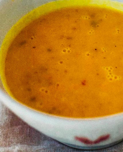 Carrot, Coriander and Pecan soup